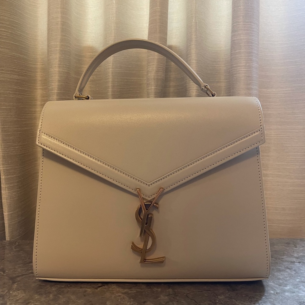 Ysl Saint Laurent Cassandra handbag- Cream